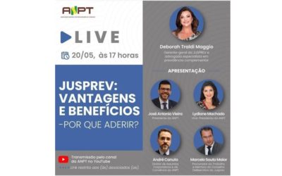 ANPT realiza live sobre a JUSPREV para associados